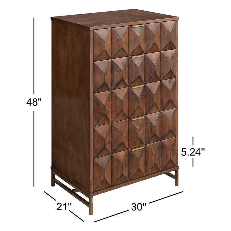 Commode 5 tiroirs Emden