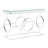 Mercer41 Zaiya Rectangle Mirrored Sofa Table