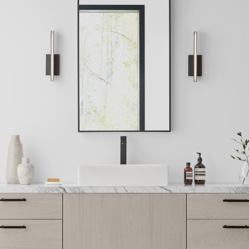 Serre 1 - Light LED Flush Mounted Sconce, Nightshade Black