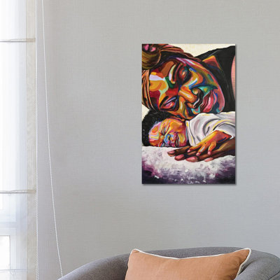«Maternal Bond» par Damola Ayegbayo, impression sur toile tendue