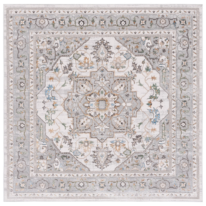 Bel Air Performance Oriental Rug, Square 6'7"