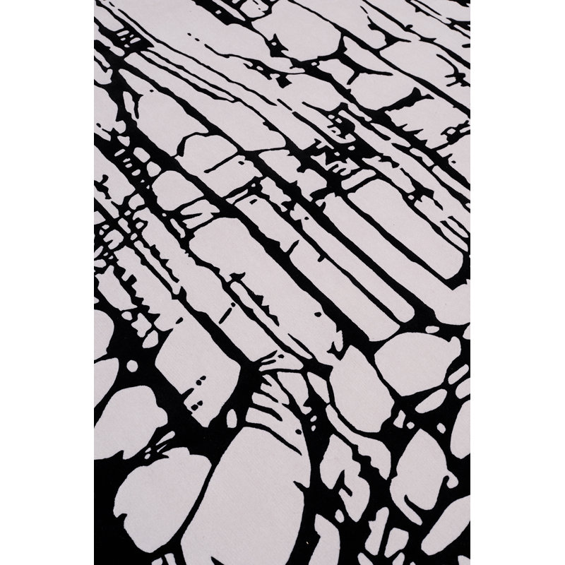 The Rug Company X Lucinda Loya Veloura Steel Area Rug, Rectangle 4' x 6'