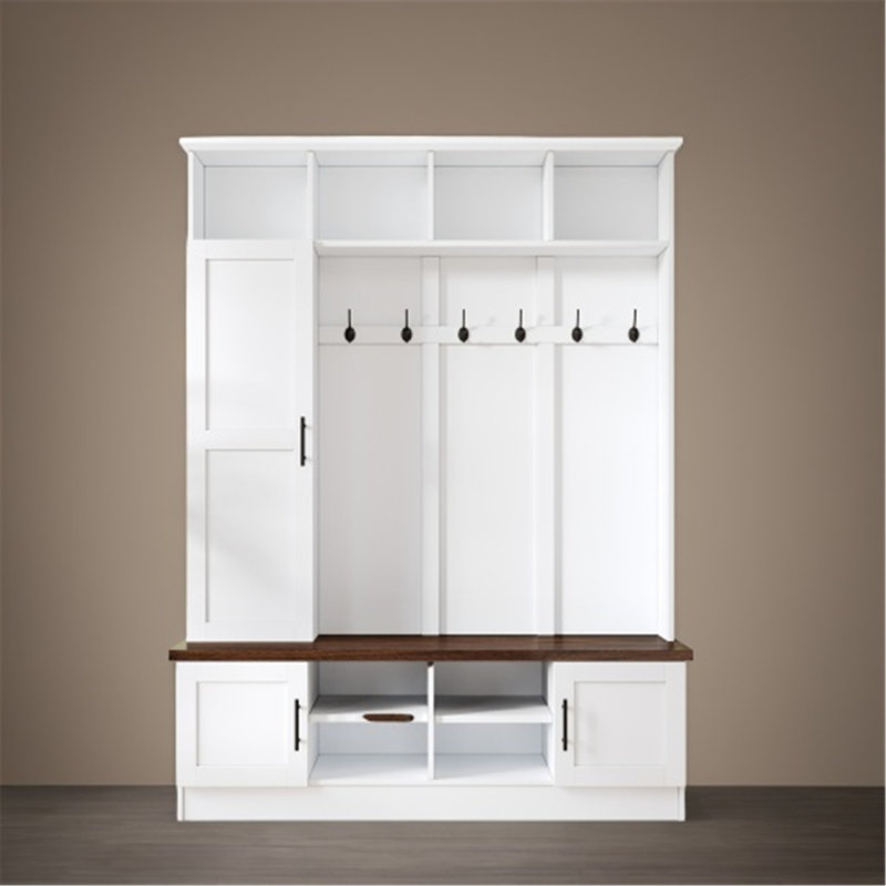 Versatile Hall Tree with Multiple Storage Options and Stylish Design