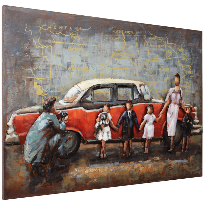 Handmade Traditional People and Transportation Wall Decor