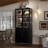 76.75'' Tall Display Cabinet With Glass Doors And LED Lights, Steel Curio Cabinet With 3-Sided Glass, Pantry Cabinet With Storage For Hallways, Livingroom Kitchen Home Decor & Office - -2058366199