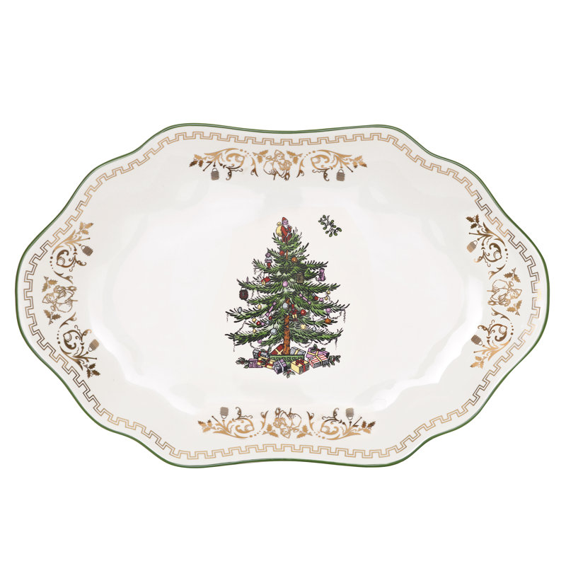 Spode Christmas Tree Gold Platter