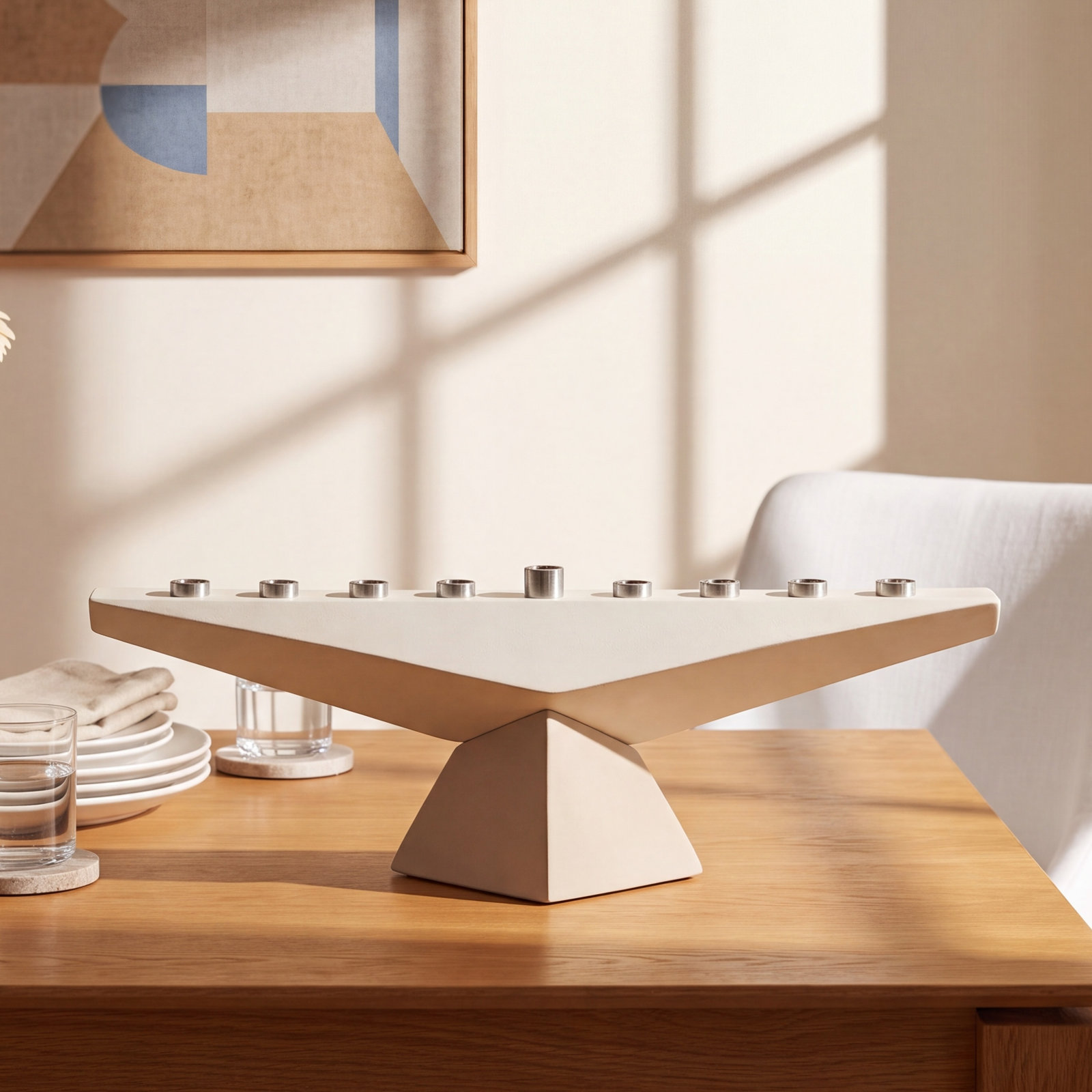 Frank Lloyd Wright Concrete Ark Menorah