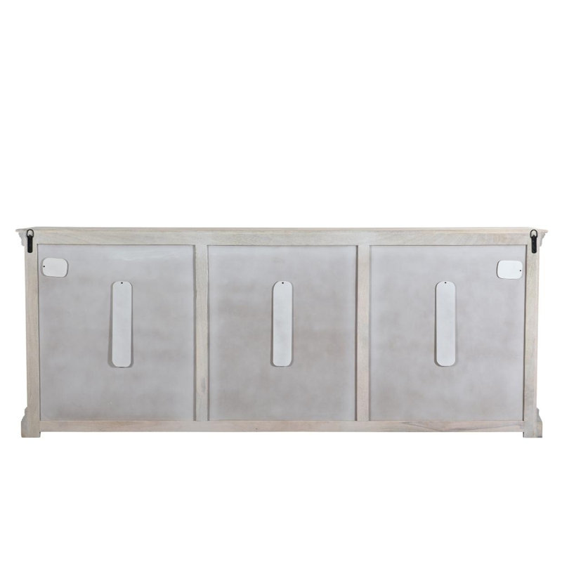 93'' W Solid Wood Sideboard, White
