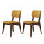 Chaise d'appoint rembourrée en bois massif Avra-954845856