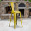 Commercial Grade Distressed Metal Indoor-Outdoor Counter Height Stool with Back-1728823597-1728823599