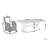 Dibella 6 Seater Dining Set with Cushions