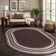 Quiogue Brown Non-Slip Area Rug