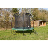 10ft JumpKing JumpPod Deluxe Trampoline with Safety Enclosure and Reverseable Safety Pad