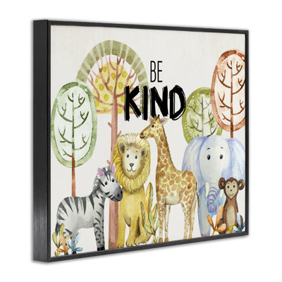 «Be Kind Jungle Animals», estampe numérique, conception de Kim Allen