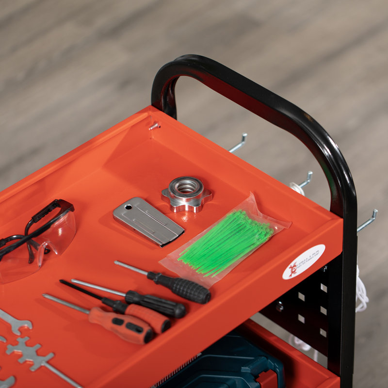 80cm H x 75cm W Tool Cart with Wheels