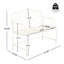 Banc de jardin extérieur - blanc-484234908