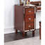 Meuble-lavabo et tabouret de couleur cerise - tiroirs de rangement, design élégant, coussin de siège, siège en bois d'hévéa avec placage élégant, placage de peuplier,