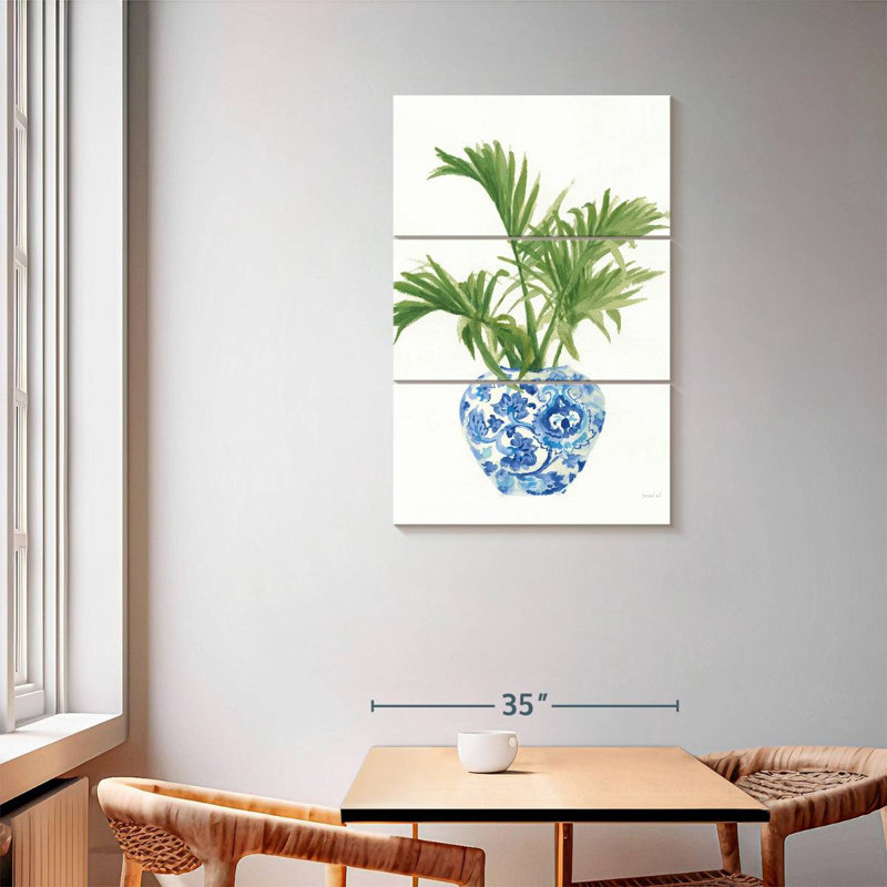 Palmier Harnek - blanc chinois / vert foncé