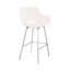 Tabouret de bar pivotant en similicuir et en acier inoxydable brossé de 30 po-1217106182