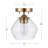 Molchadsky Glass Semi Flush Mount-71942728-71942729