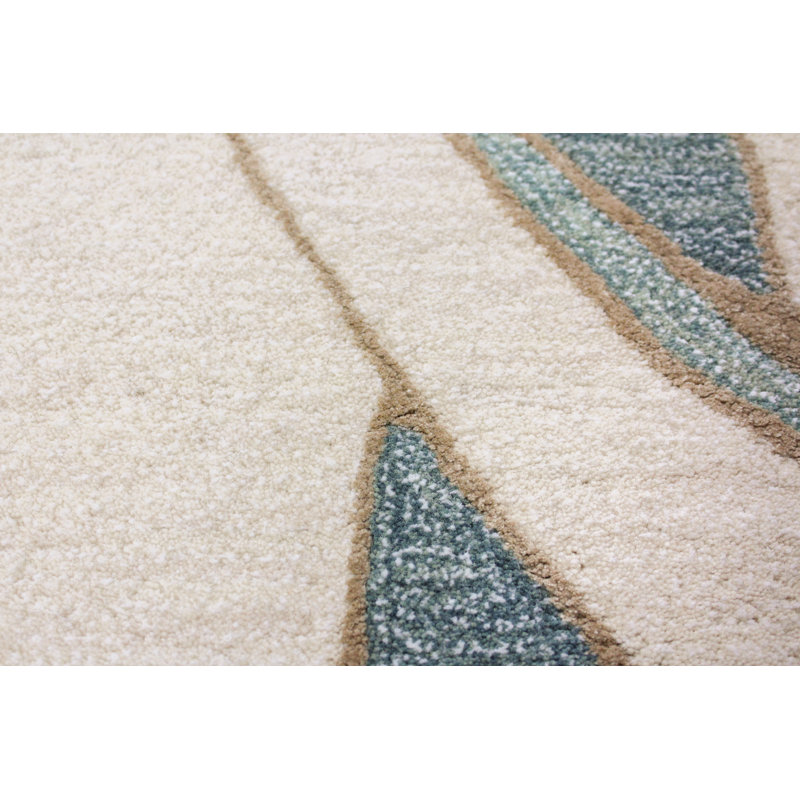 Tapis ivoire touffeté à la main Anjalie, Rectangle 9'6" x 13'6"