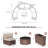 Wicker Patio Conversation Set with Cushions-1324139386