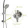 5" Multi Function Dual Shower Head, With Adjustable Slide Bar