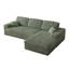 Fauteuil modulaire à 3 places de 114,5 pi avec fauteuil inclinable en L, en forme de L et de méridienne, trois coussins de soutien de la nuque et deux coussins décoratifs pour regarder la télévision 2 en 1-698015447