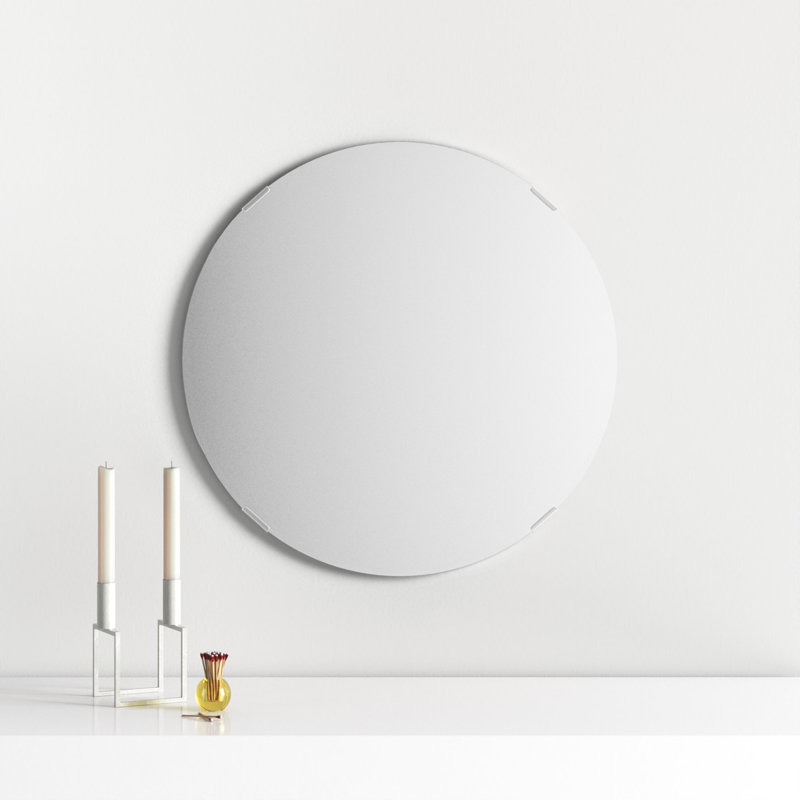 Miroir de coiffeuse sans cadre Samonie, 25 po x 25 po