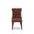 5-Pc Dining Room Set Include a Round Table and 4 Burgundy Polyester Fabric Upholstered Chairs with Button-Tufted Back, Antique Walnut-1496369328-1496369330-1507474121