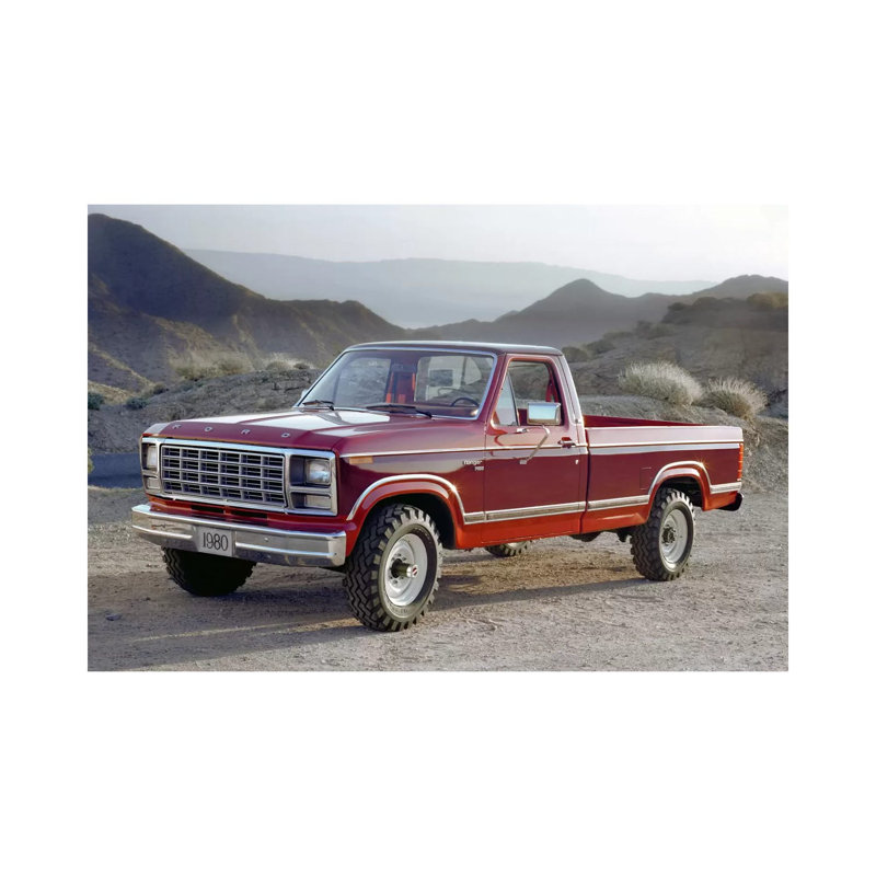 1980 Ford F-250 Ranger by Unknown Artist - Wrapped Canvas Print, 101.6 cm H x 66.04 cm W x 3.175 cm D