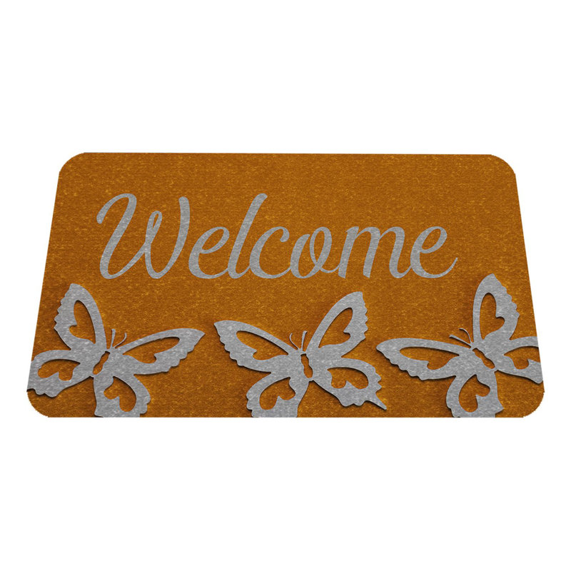 Paillasson durable en PVC antidérapant de 15,7 po x 27,6 po | Matériau 100% PVC résistant aux intempéries | Idéal pour une utilisation intérieure et extérieure, facile à nettoyer, design élégant pour les entrées de maison et les patios