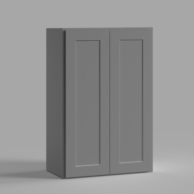Armoire murale de style Shaker gris prêt à assembler 24 po x 12 po x H 30 po Homeibro Cozy Design
