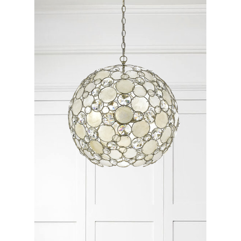 Lustre sphérique unique à 6 lumières Fonville