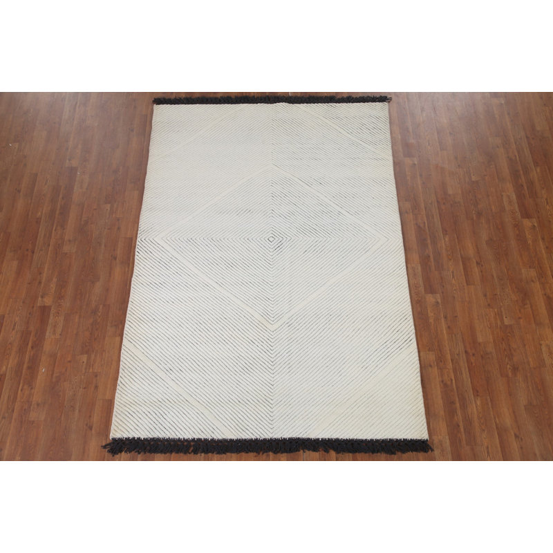 Tapis géométrique indien 5 x 8