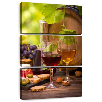 Wine Cheese And Bread
