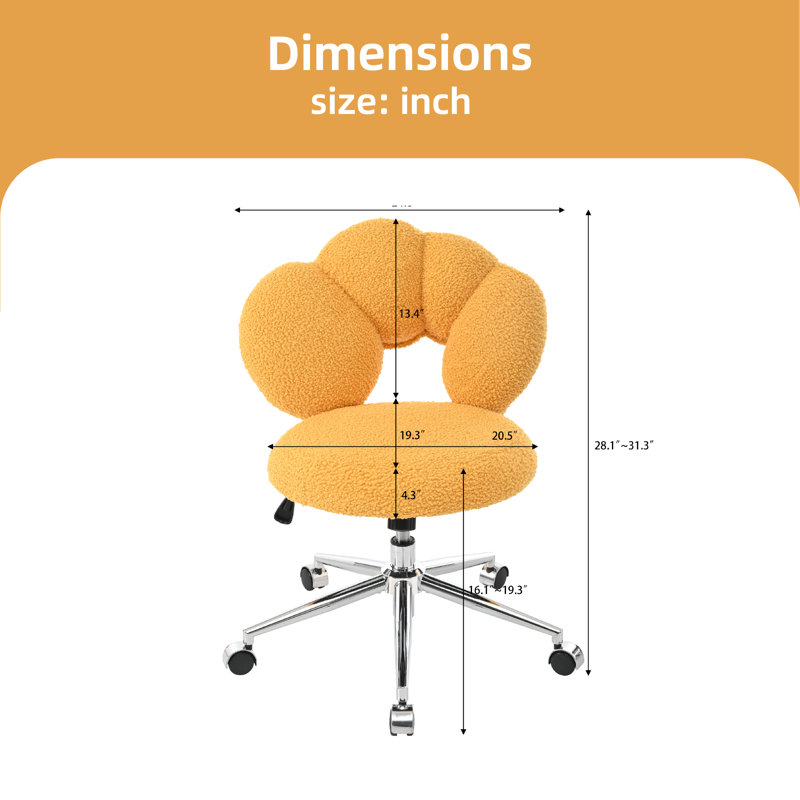 Remzi   Office Chair, Yellow
