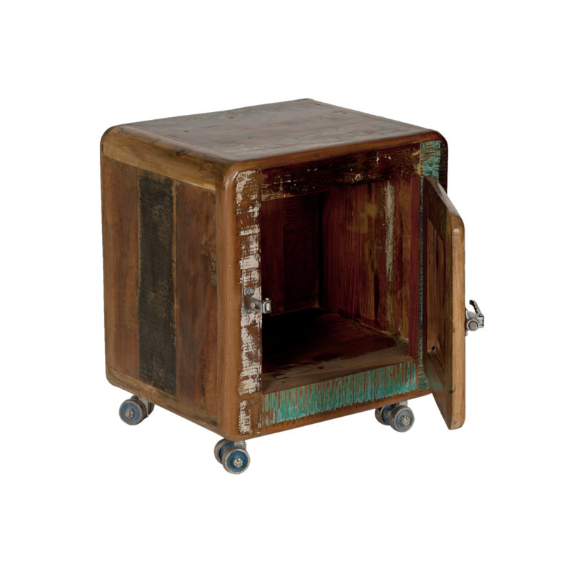 Rukhsar 56cm W Solid Wood Bedside Table