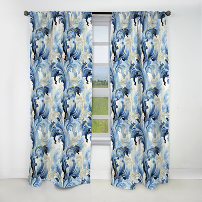 Rametta - Rideau ikat - Rideau ikat occultant en velours - 1 panneau