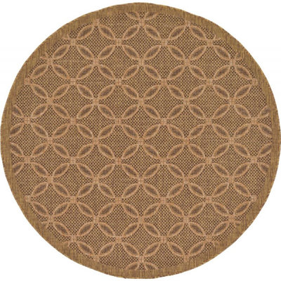 Outdoor Veranda Area Rug Chestnut Color