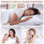 Oreillers luxueux en plumes d'oie avec housse en coton, oreiller moyen en duvet d'oie-1105354162