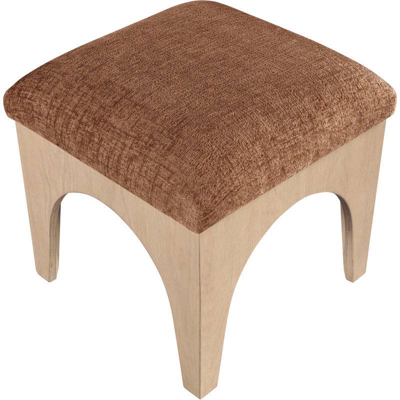 Repose-pieds Lawson, Tissu cognac chenille, Naturel