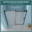 Porte de douche simple coulissante - Verre trempé de 8 mm avec cadre en acier inoxydable 304