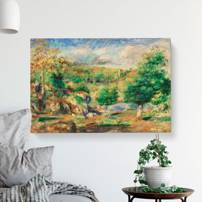 Chestnut Trees by Pierre-Auguste Renoir - Wrapped Canvas