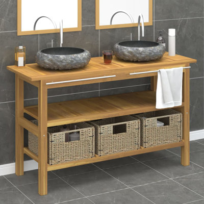 Ensemble de meuble-lavabo double 52 po