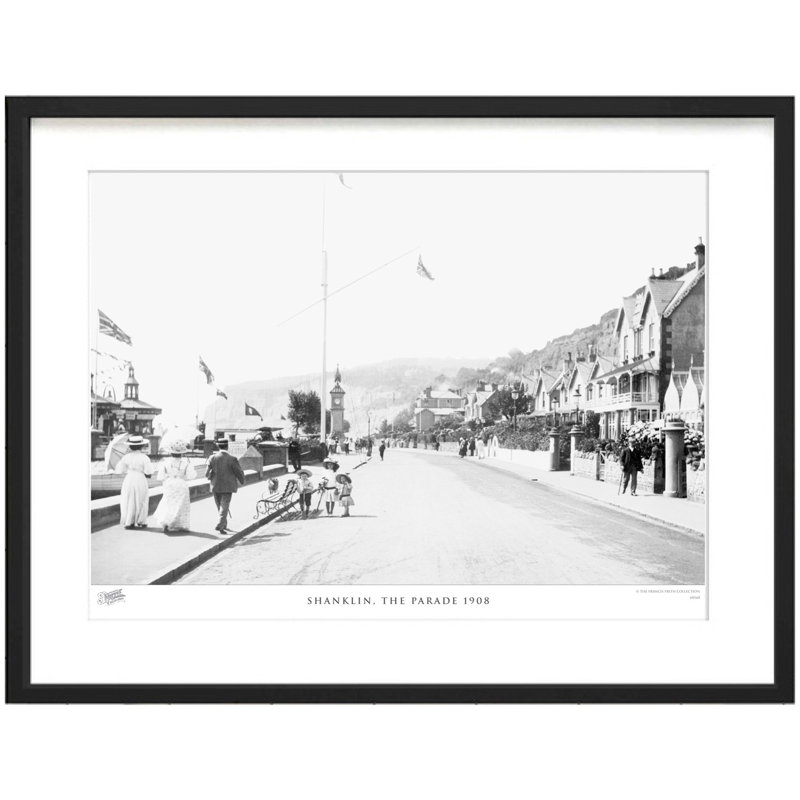 Shanklin, The Parade 1908 - Single Picture Frame Print, 60cm H x 80cm W x 2.3cm D