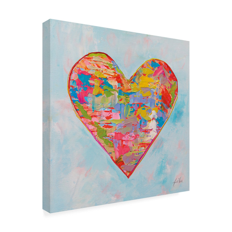  Art mural sur toile Jeanette Vertentes, H 14 po x l 14 po