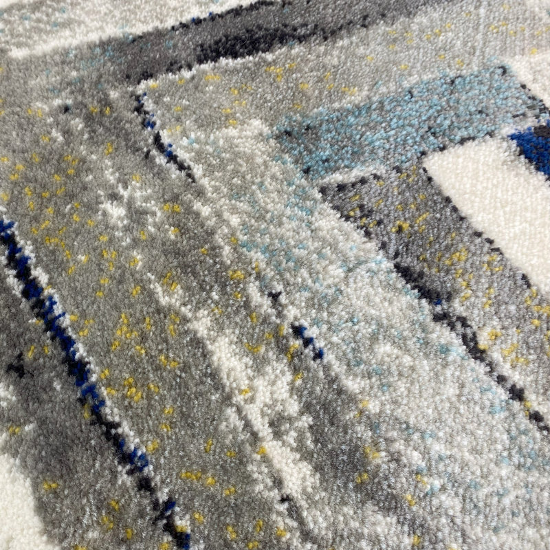 Geometric Indoor Rug, Rectangle 1'11.5" x 3'3.5"
