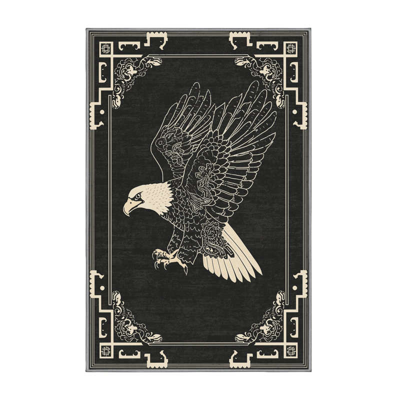 Tapis oriental moelleux et doux à motif oriental Adriel, 7 x 10