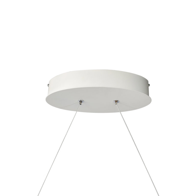 Haskett 1 - Light White Single Pendant, Large